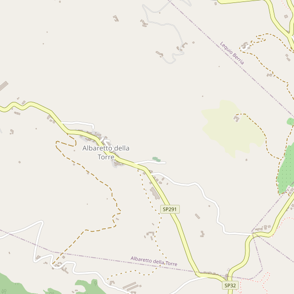 Thumbnail mappa stradale di Albaretto della Torre