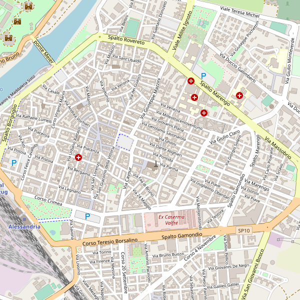 Thumbnail mappa medici di Alessandria