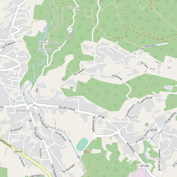 Thumbnail mappa stradale di Almese