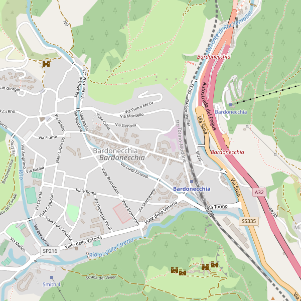 Thumbnail mappa ostelli di Bardonecchia