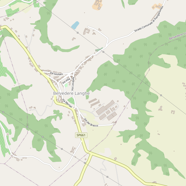 Thumbnail mappa stradale di Belvedere Langhe