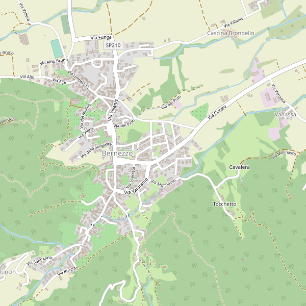 Thumbnail mappa stradale di Bernezzo