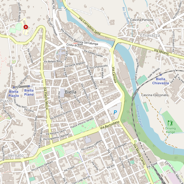 Thumbnail mappa stradale di Biella