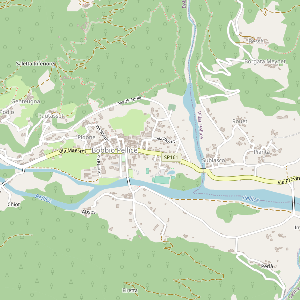 Thumbnail mappa stradale di Bobbio Pellice