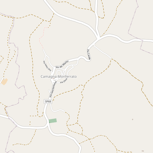 Thumbnail mappa stradale di Camagna Monferrato