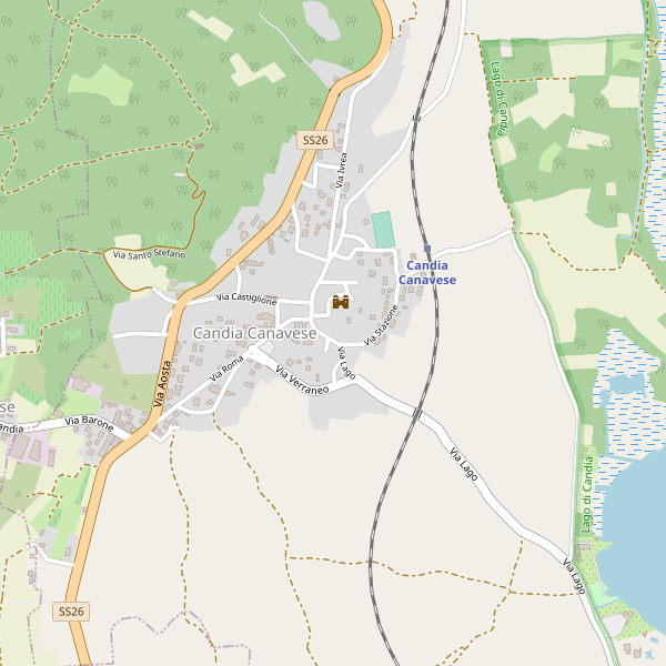 Thumbnail mappa stradale di Candia Canavese