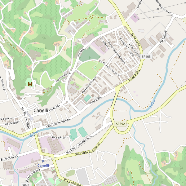 Thumbnail mappa stazionibus di Canelli