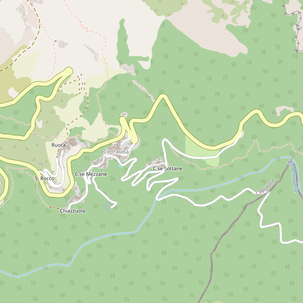 Thumbnail mappa stradale di Caprauna
