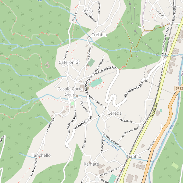 Thumbnail mappa chiese di Casale Corte Cerro