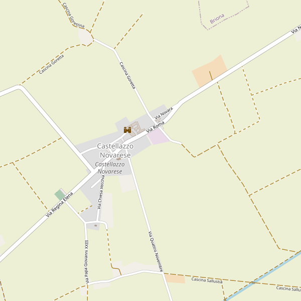 Thumbnail mappa stradale di Castellazzo Novarese