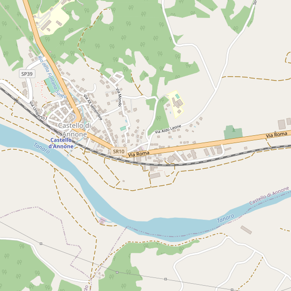 Thumbnail mappa stradale di Castello di Annone