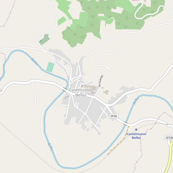Thumbnail mappa stradale di Castelnuovo Belbo