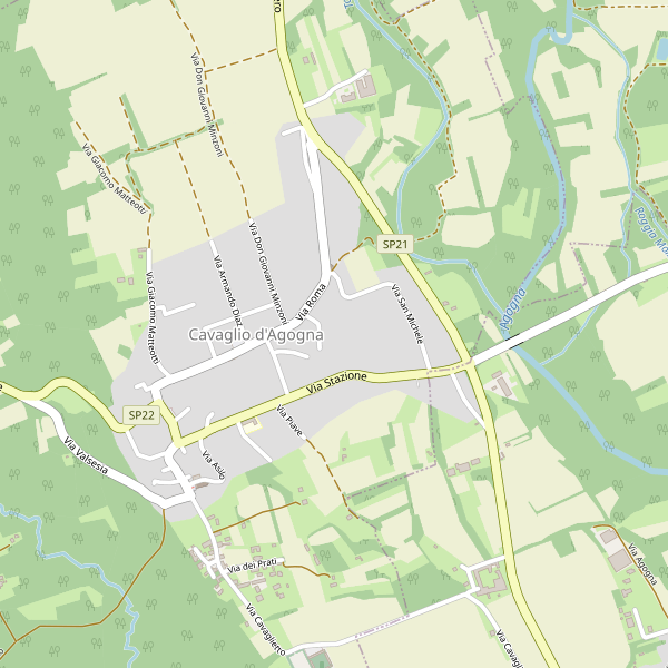 Thumbnail mappa stradale di Cavaglio d'Agogna