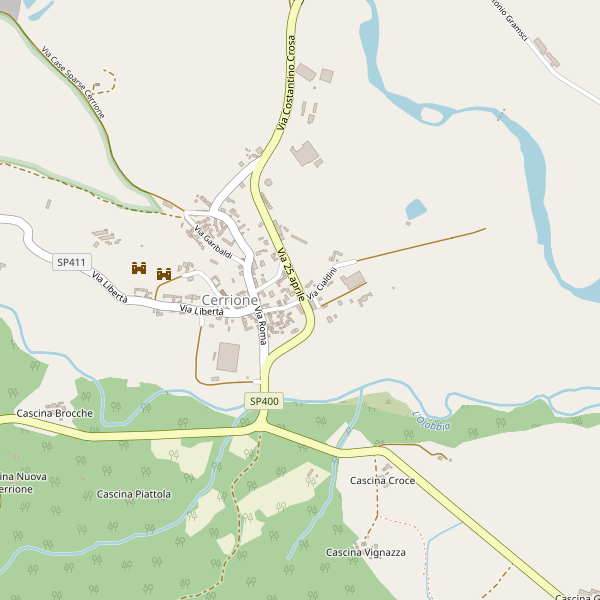 Thumbnail mappa stradale di Cerrione