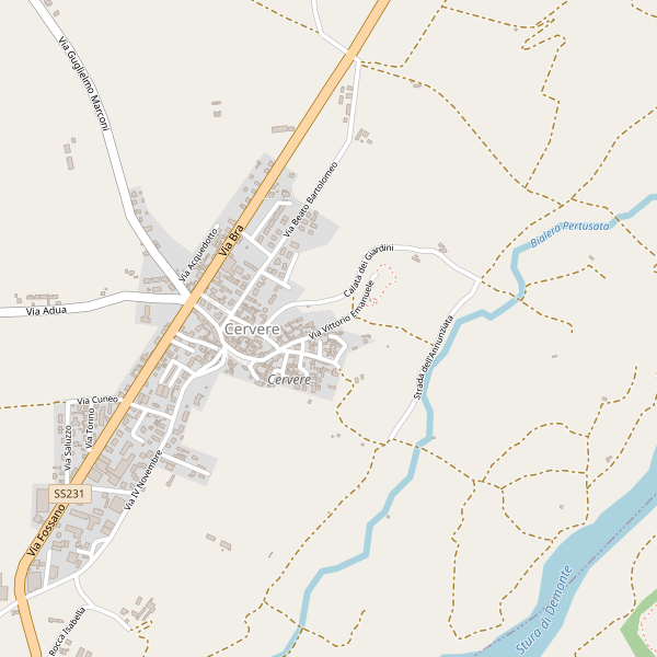 Thumbnail mappa colonninericarica di Cervere