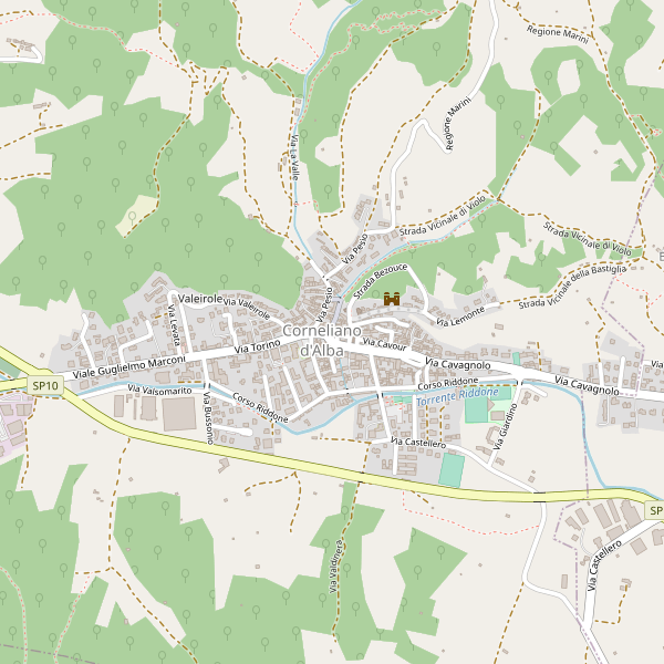 Thumbnail mappa stradale di Corneliano d'Alba