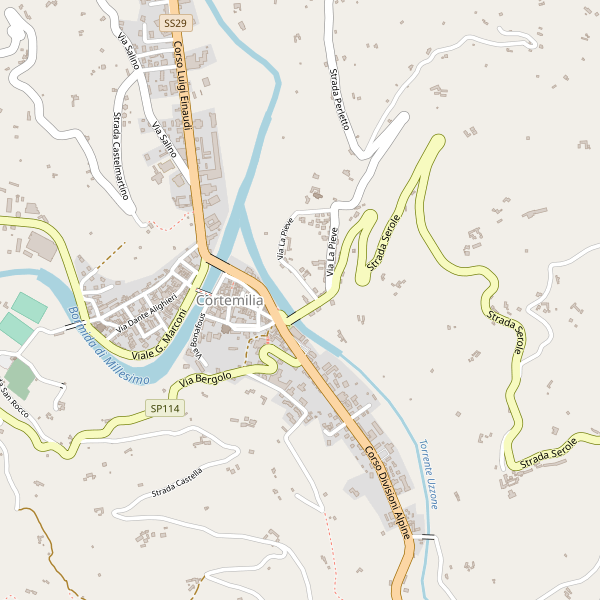 Thumbnail mappa stradale di Cortemilia