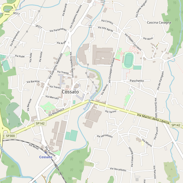 Thumbnail mappa stradale di Cossato