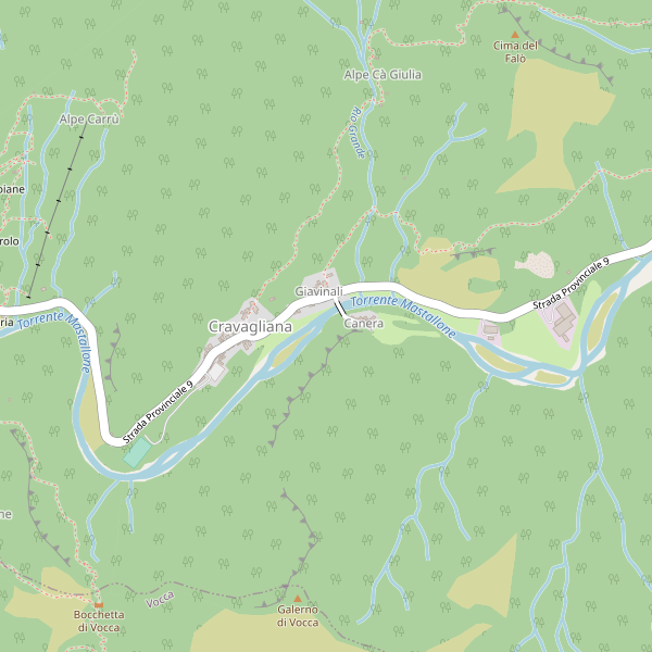 Thumbnail mappa stradale di Cravagliana