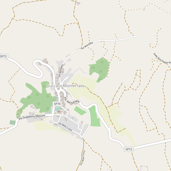 Thumbnail mappa stradale di Cuccaro Monferrato