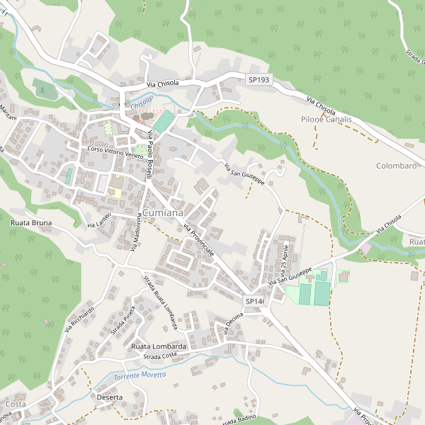 Thumbnail mappa stradale di Cumiana