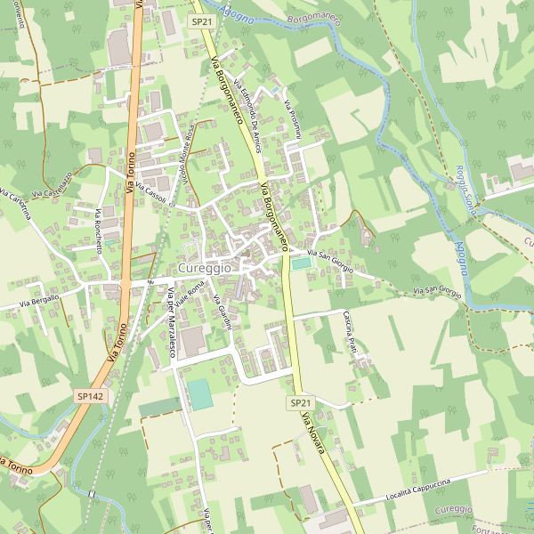 Thumbnail mappa hotel di Cureggio