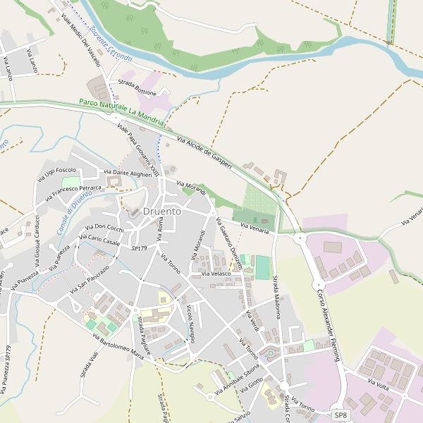 Thumbnail mappa chiese di Druento