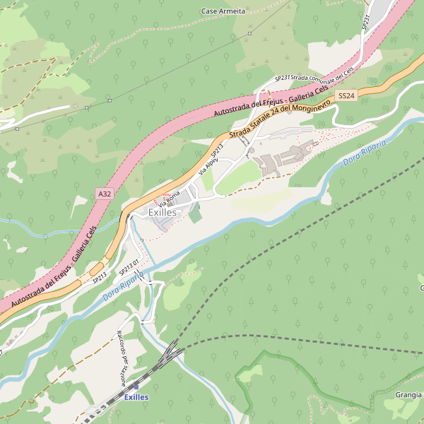 Thumbnail mappa hotel di Exilles