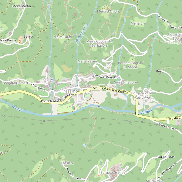 Thumbnail mappa stradale di Frassino