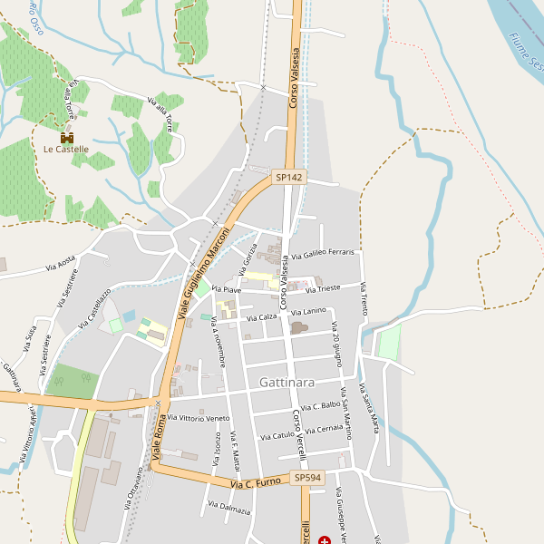Thumbnail mappa stazionibus di Gattinara
