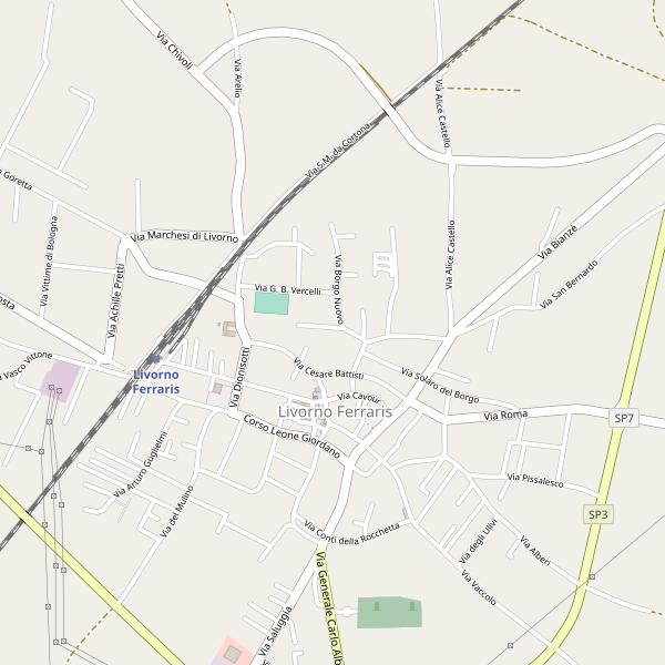 Thumbnail mappa supermercati di Livorno Ferraris