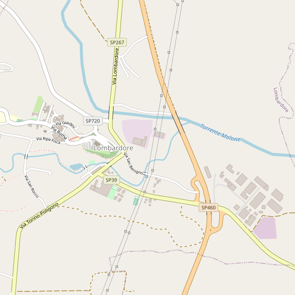 Thumbnail mappa hotel di Lombardore
