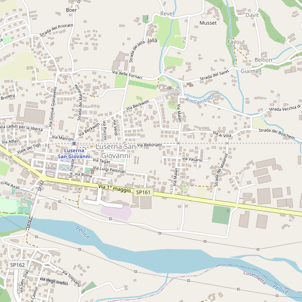 Thumbnail mappa stradale di Luserna San Giovanni