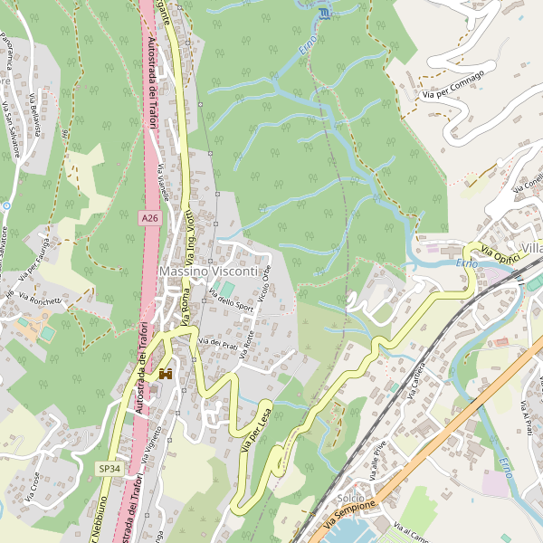 Thumbnail mappa stradale di Massino Visconti