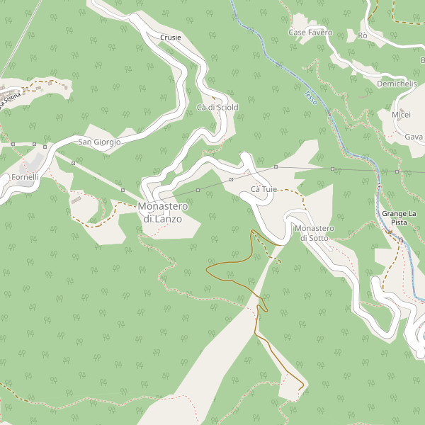 Thumbnail mappa stradale di Monastero di Lanzo