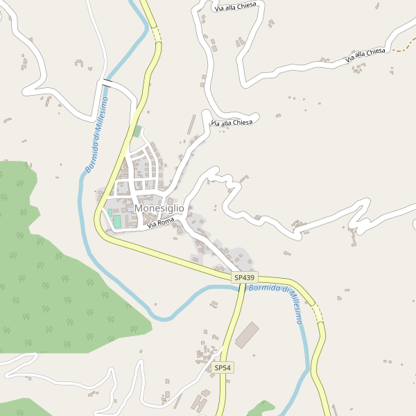 Thumbnail mappa stradale di Monesiglio