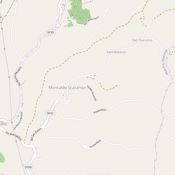 Thumbnail mappa stradale di Montaldo Scarampi