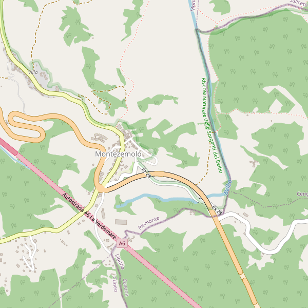Thumbnail mappa stradale di Montezemolo
