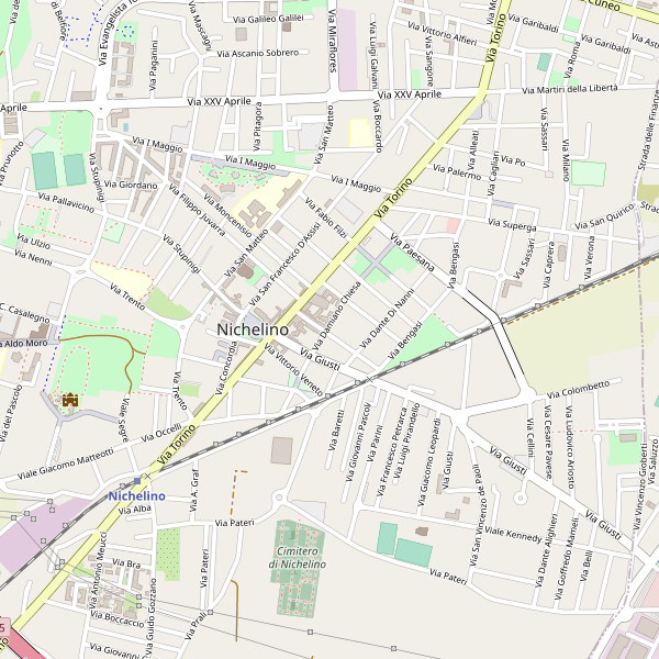 Thumbnail mappa stradale di Nichelino