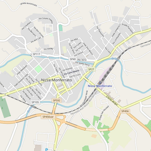 Thumbnail mappa stradale di Nizza Monferrato