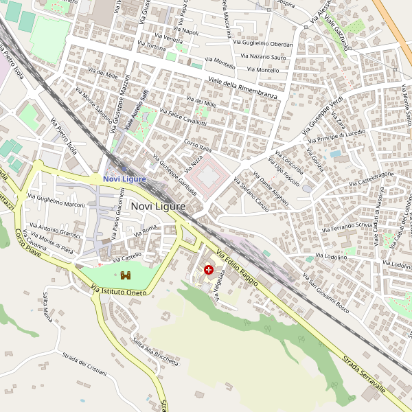 Thumbnail mappa stradale di Novi Ligure