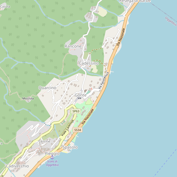 Thumbnail mappa stradale di Oggebbio
