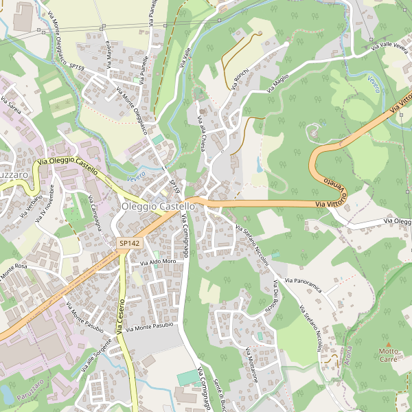 Thumbnail mappa stradale di Oleggio Castello
