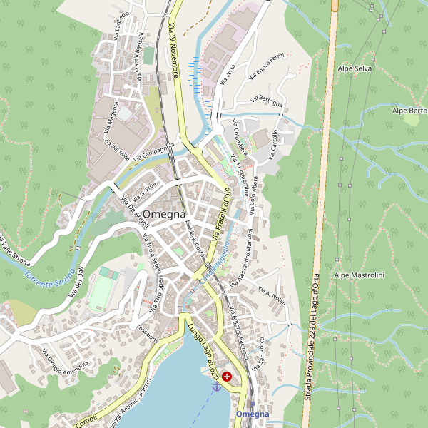 Thumbnail mappa stradale di Omegna