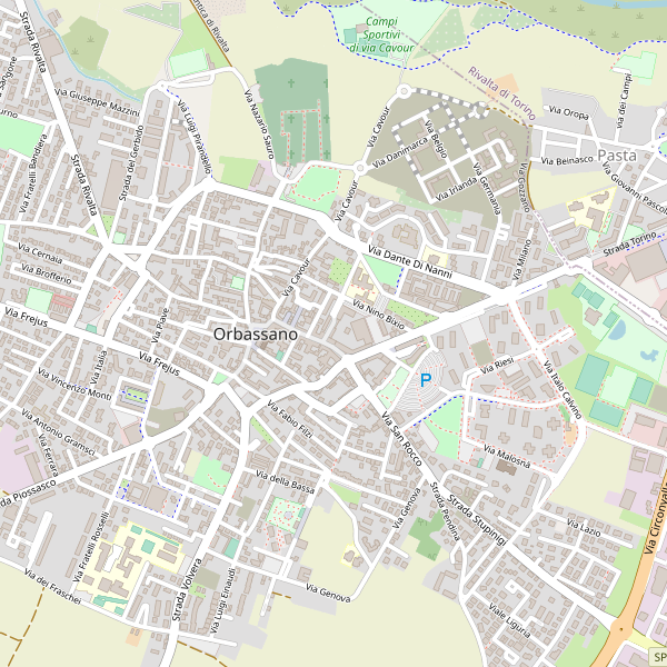 Thumbnail mappa stradale di Orbassano