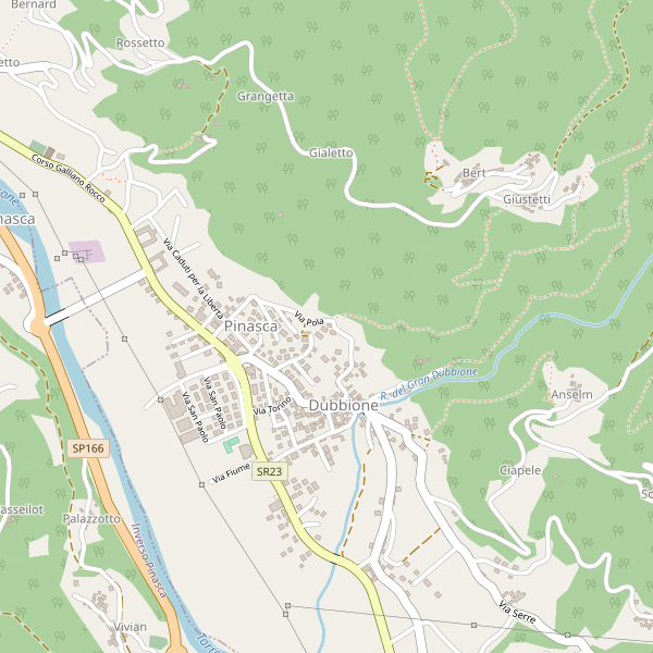 Thumbnail mappa stradale di Pinasca