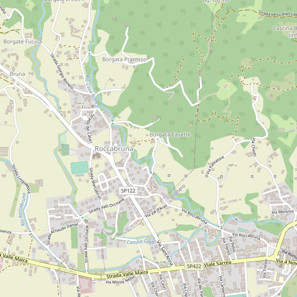 Thumbnail mappa stradale di Roccabruna