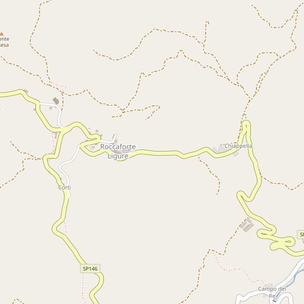 Thumbnail mappa stradale di Roccaforte Ligure