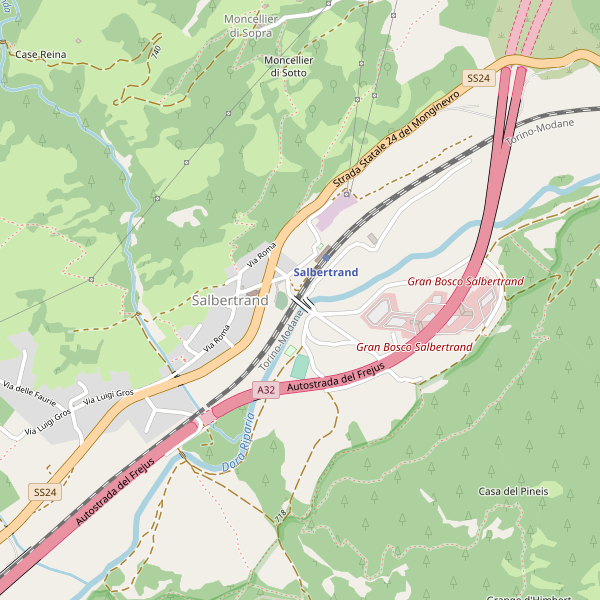 Thumbnail mappa stradale di Salbertrand