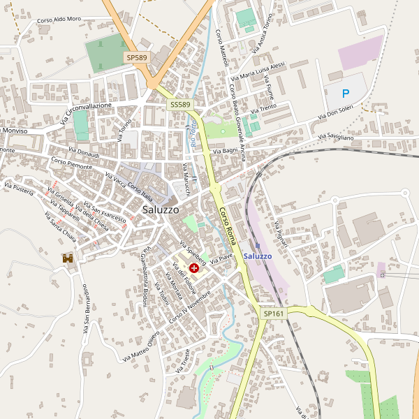 Thumbnail mappa stradale di Saluzzo